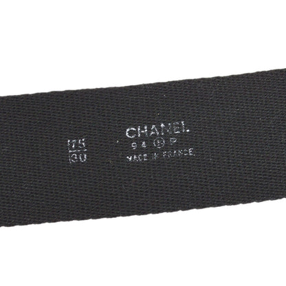 CHANEL 1994 GI Belt Black Gold #75 20654