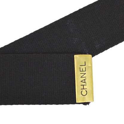 CHANEL 1994 GI Belt Black Gold #75 20654