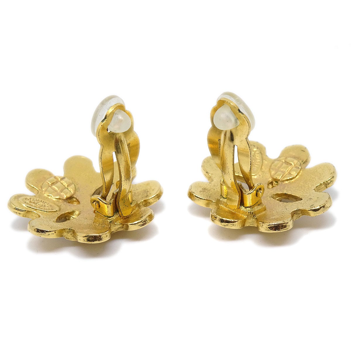 CHANEL Earrings Clip-On Gold 06233