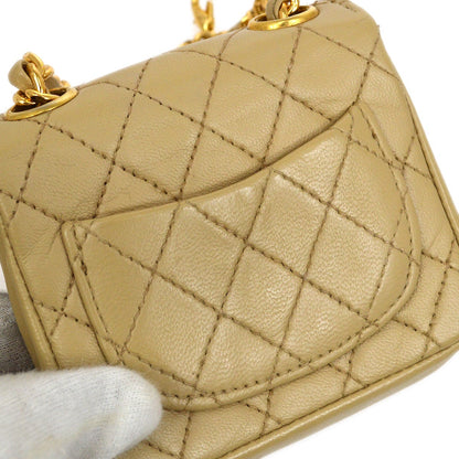 CHANEL★ 1989 Lambskin Belt Bag Micro 04380