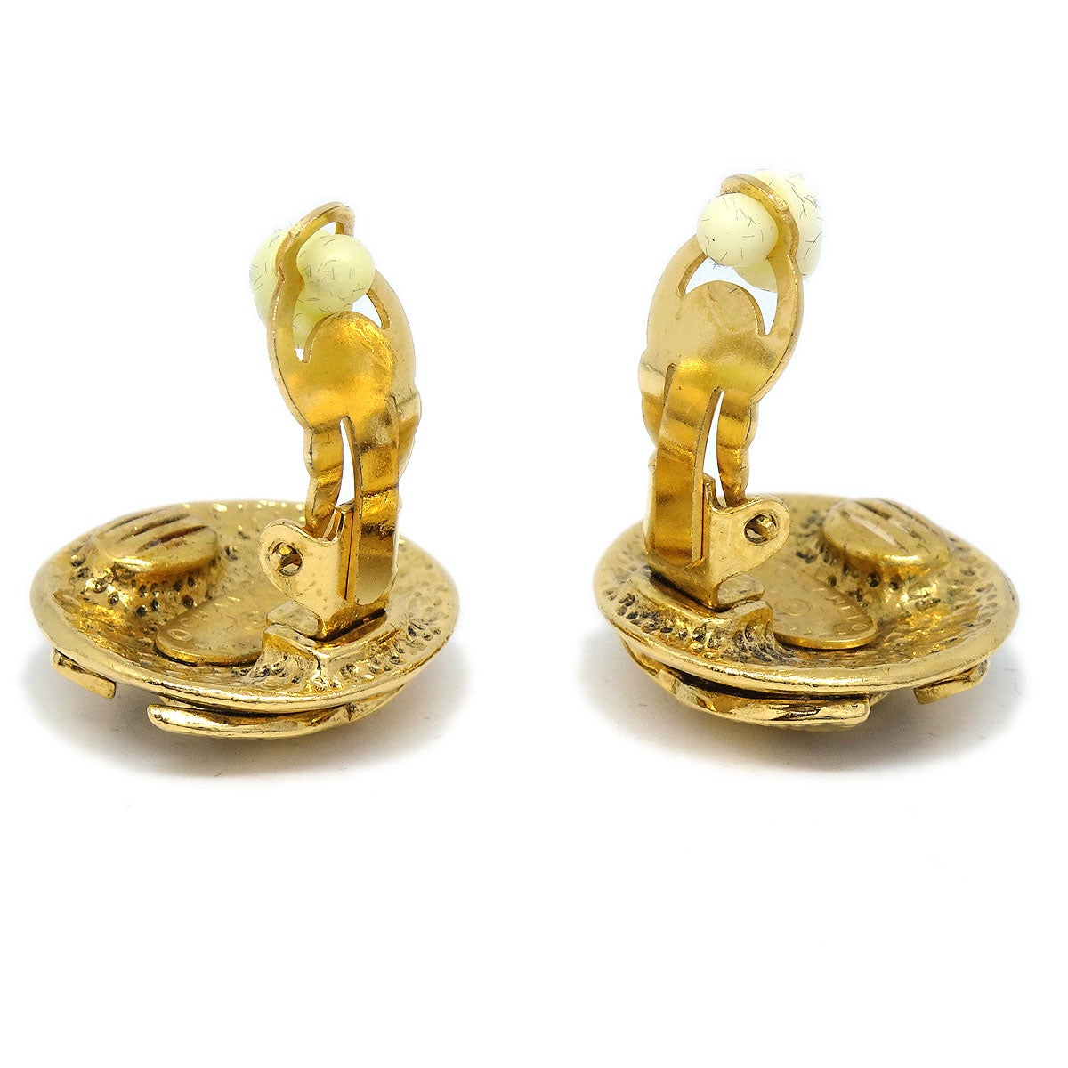 CHANEL 1994 Round Earrings Small 02581