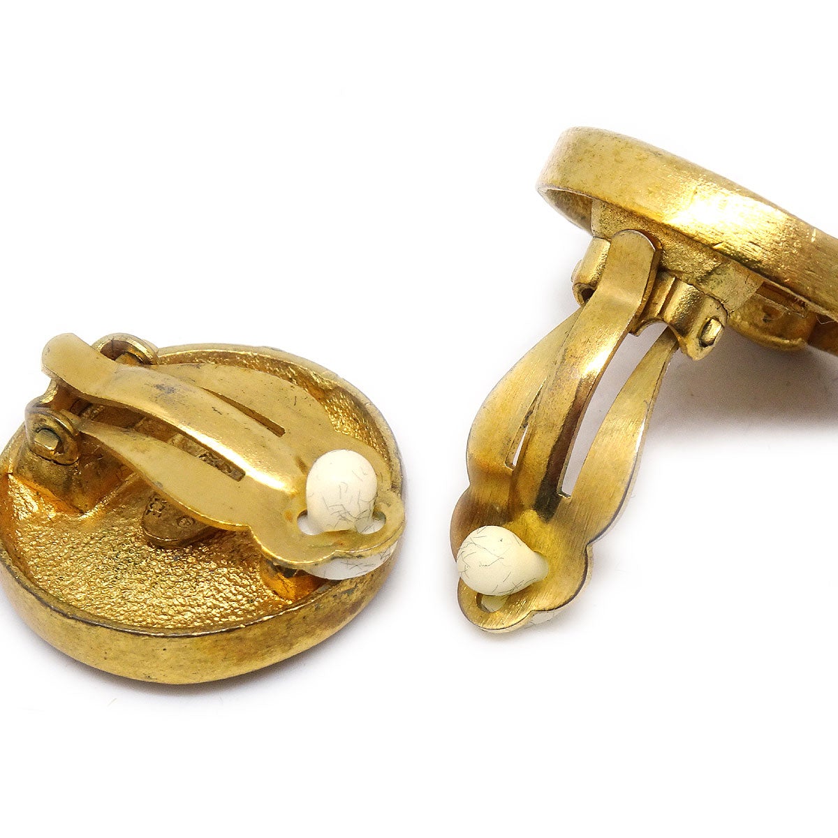 CHANEL 1994 Earrings Gold Clip-On 02583