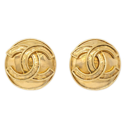 CHANEL 1994 Round Earrings Medium 13229