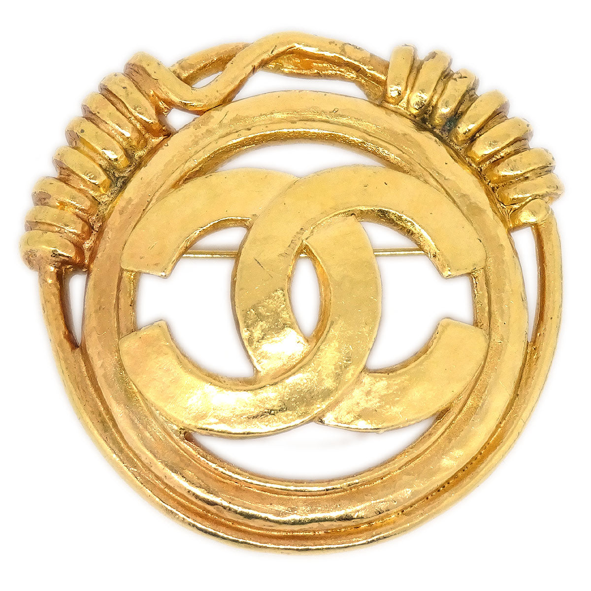 CHANEL 1994 CC Spring Border Brooch small 13123