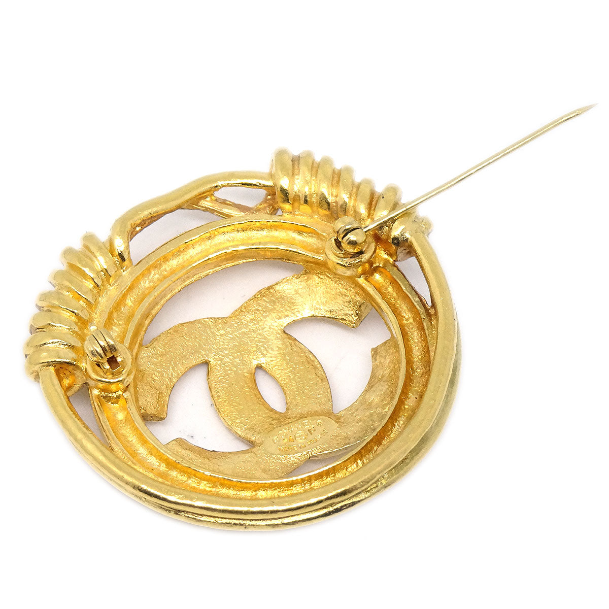 CHANEL 1994 CC Spring Border Brooch small 13123