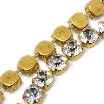 CHANEL★ 1995 Cristal & Gold Chain Belt 13080