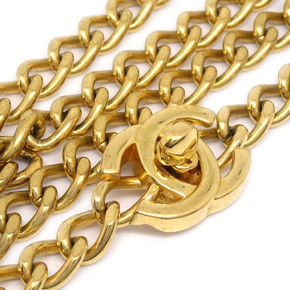 CHANEL 1997 CC Turnlock Gold Necklace 22529