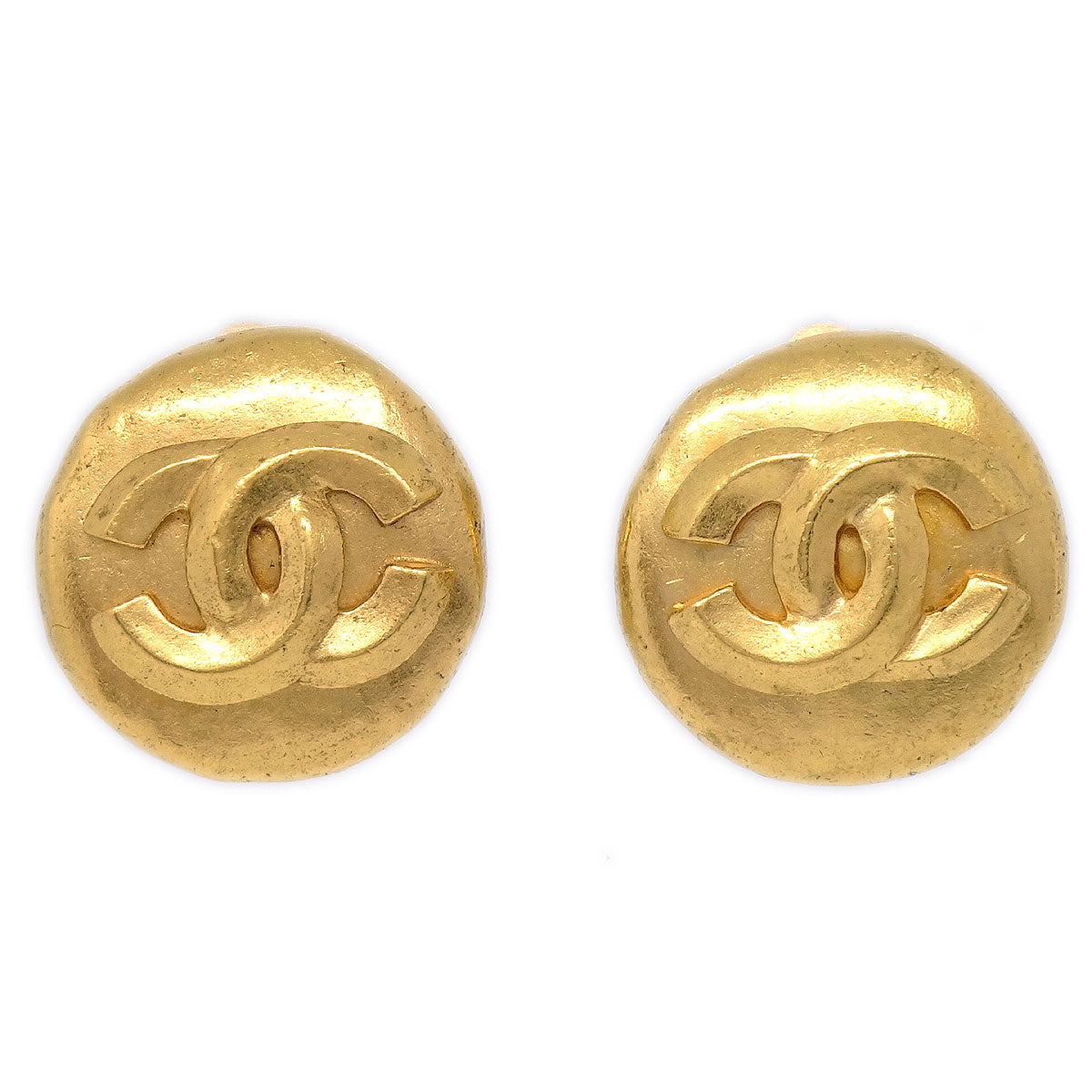 CHANEL 1996 CC Earrings Small 44263