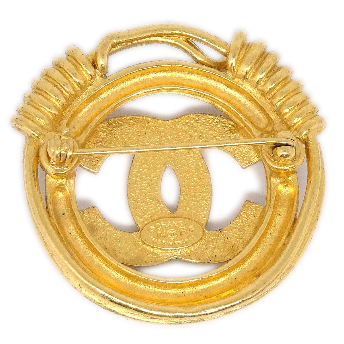 CHANEL 1994 CC Spring Border Brooch Medium 94776