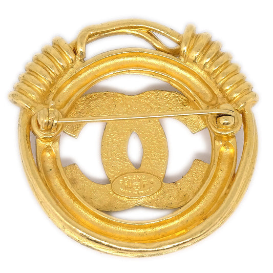 CHANEL 1994 CC Spring Border Brooch Medium 94776