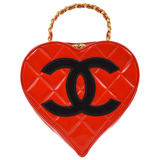 CHANEL * 1995 Heart Vanity Handbag 63825