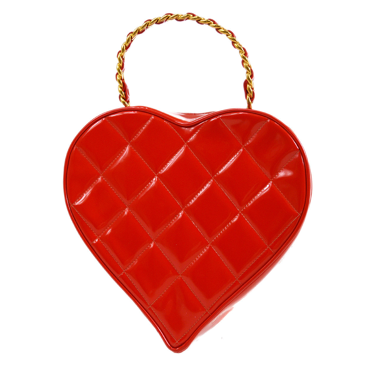 CHANEL * 1995 Heart Vanity Handbag 63825