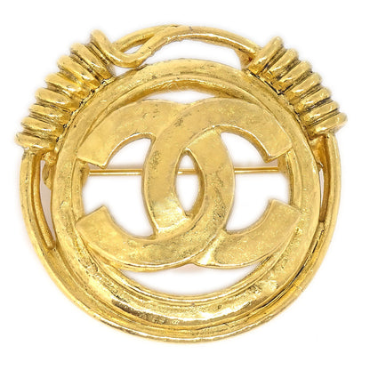 CHANEL★ 1994 CC Spring Border Brooch Medium 75092