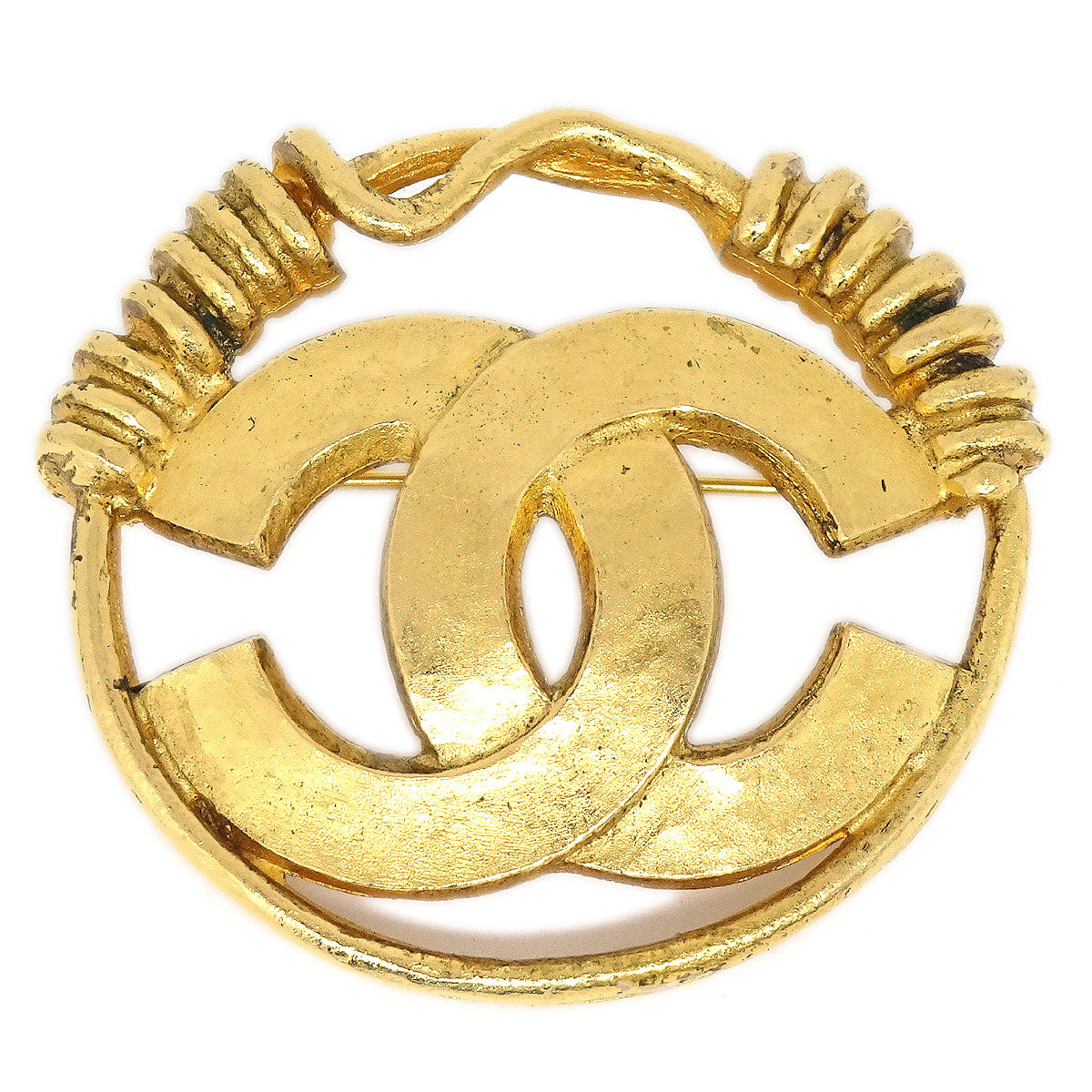 CHANEL 1994 CC Spring Border Brooch Medium 86025