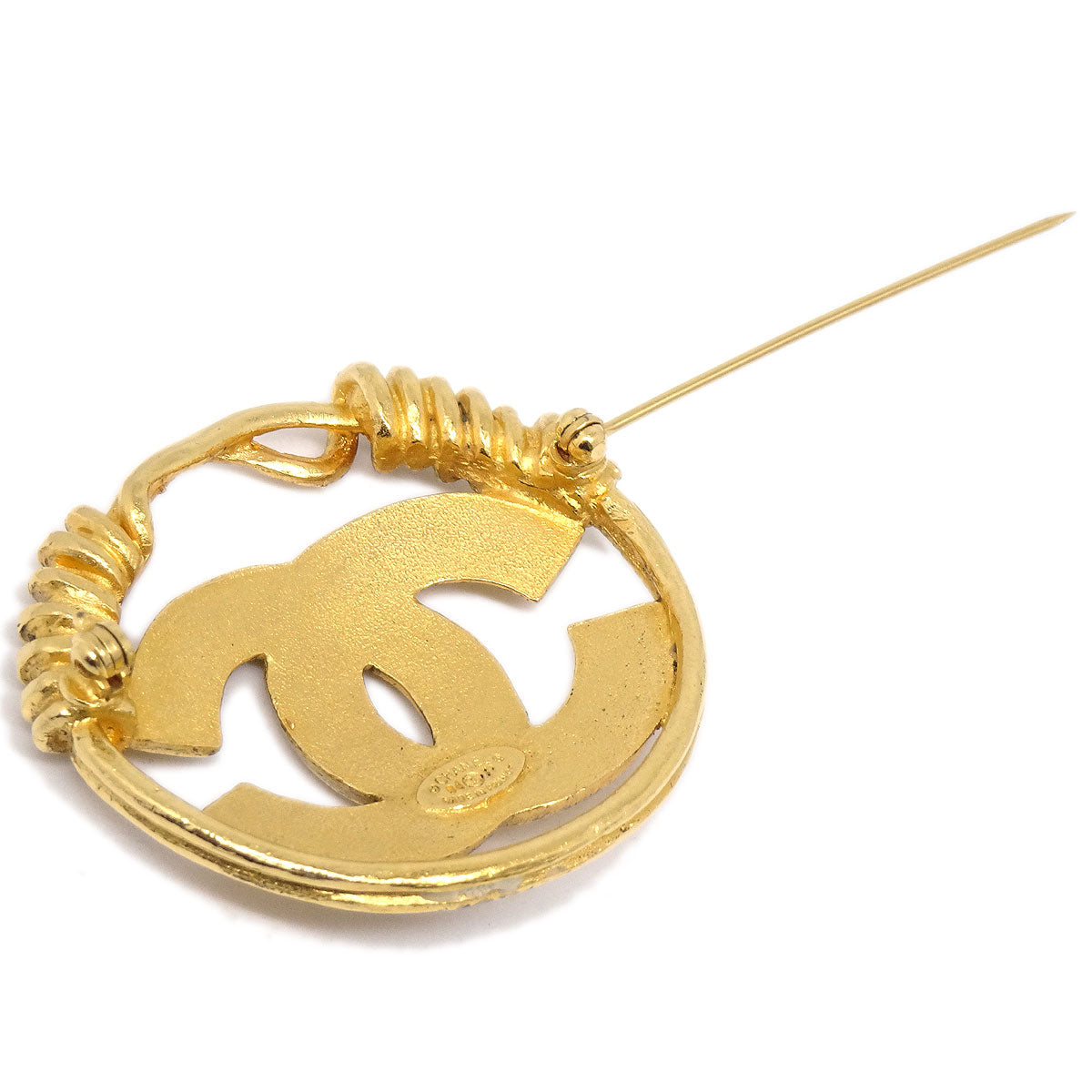 CHANEL 1994 CC Spring Border Brooch Medium 86025