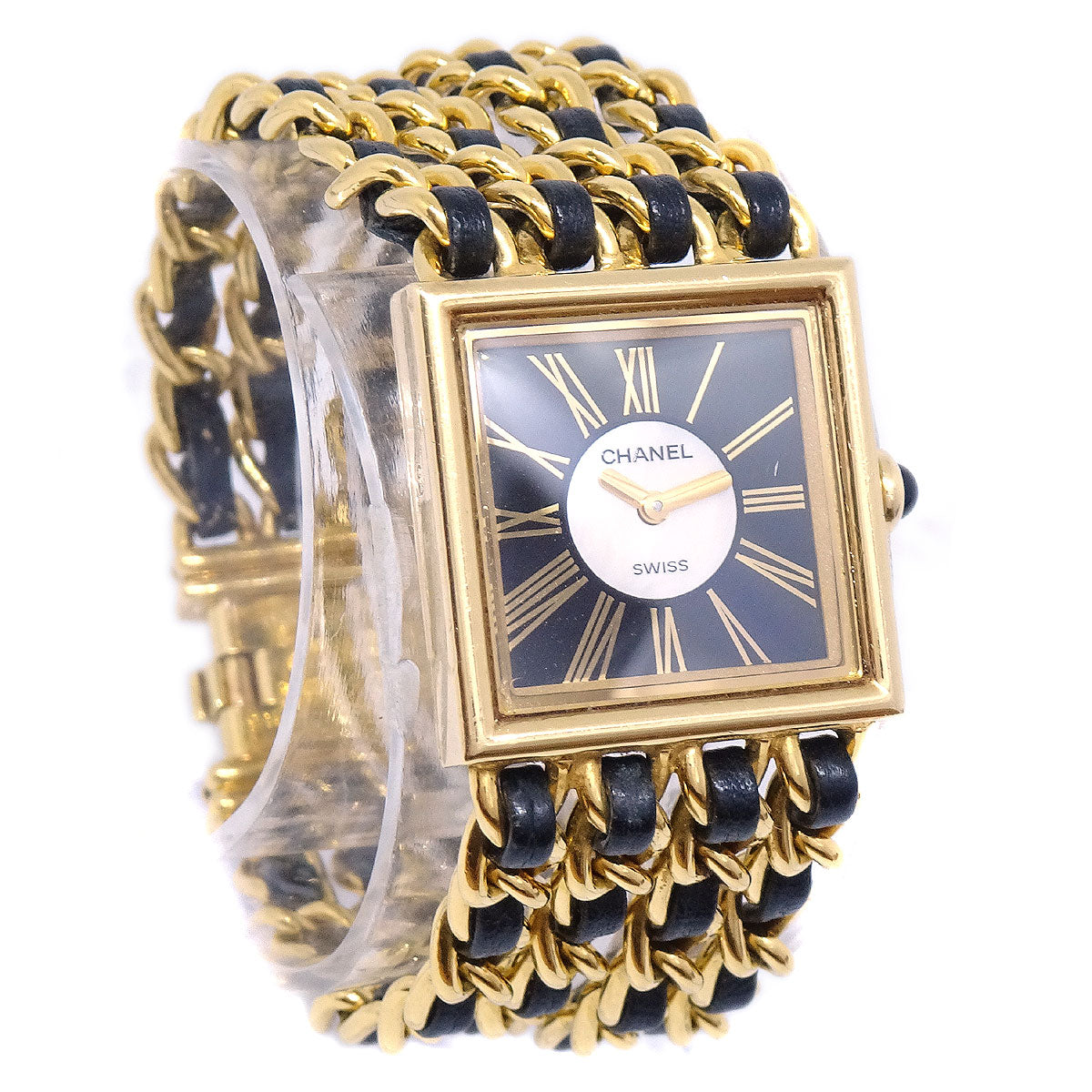 CHANEL Mademoiselle Watch 18KYG #M 65525