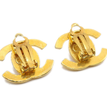 CHANEL 1995 CC Turnlock Earrings Gold AK35514k