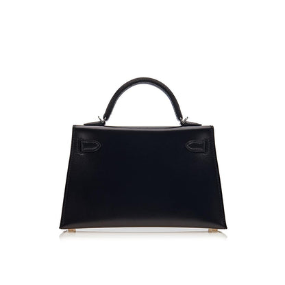 Hermes Kelly II Sellier Mini 89 Noir Box Leather