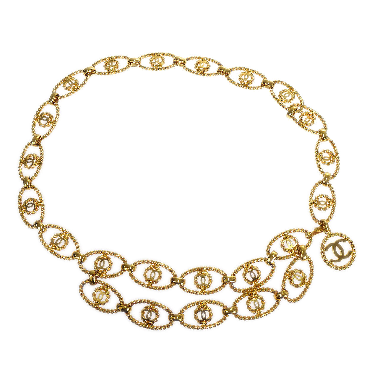 CHANEL 1993 Gold Chain Belt 47556