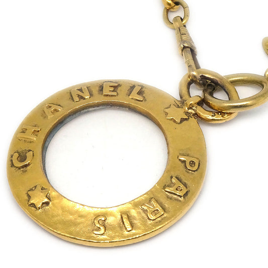 CHANEL 1993 Loupe Gold Chain Necklace 3026 27341