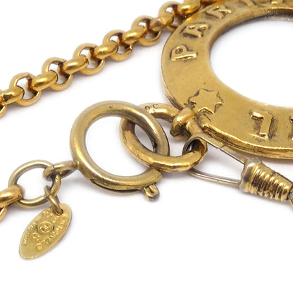 CHANEL 1993 Loupe Gold Chain Necklace 3026 27341