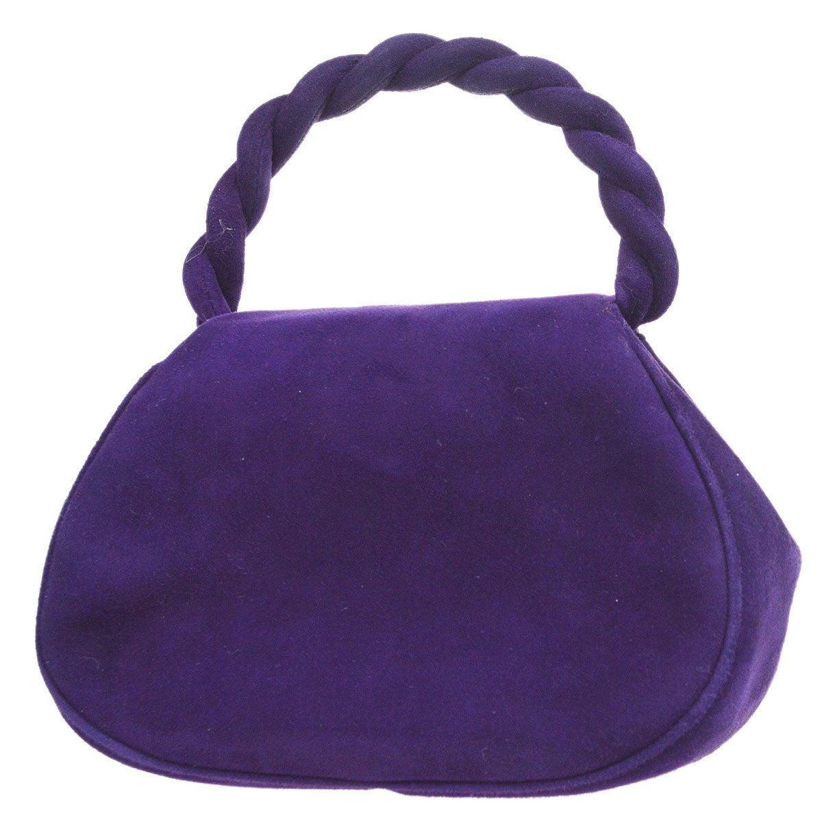 CHANEL * 1996-1997 Handbag Purple Suede 57059