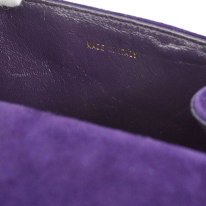 CHANEL * 1996-1997 Handbag Purple Suede 57059