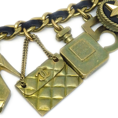 CHANEL★ 1994 Icon Charm Gold Chain Belt 94A 17527