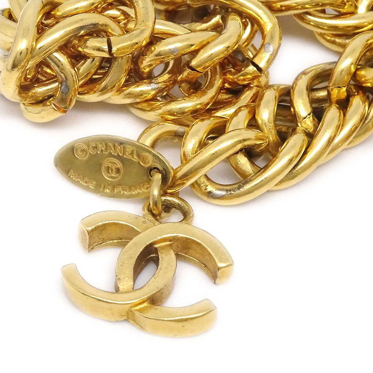 CHANEL 1986-1994 Double Lion Gold Chain Belt 6070 17852