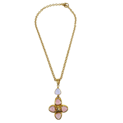 CHANEL 1996 Bijou Gold Chain Necklace 96P 48240