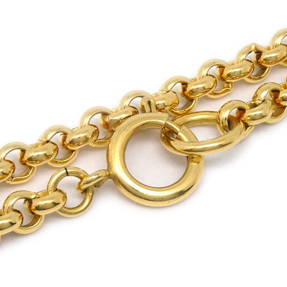 CHANEL★ 1995 Heart Cutout Gold Chain Pendant Necklace 95P 27186