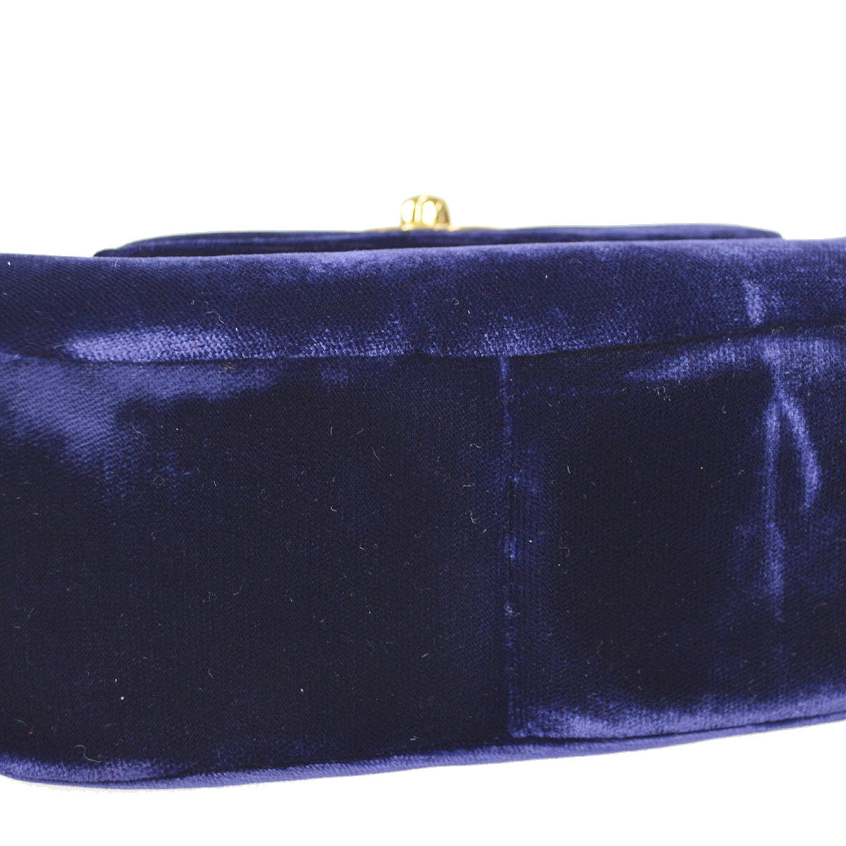 CHANEL * Handbag Navy Velvet 58060