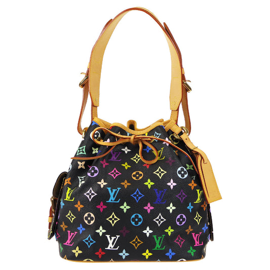 LOUIS VUITTON PETITE NOE DRAWSTRING SHOULDER BAG MONOGRAM MULTI M42230 27959