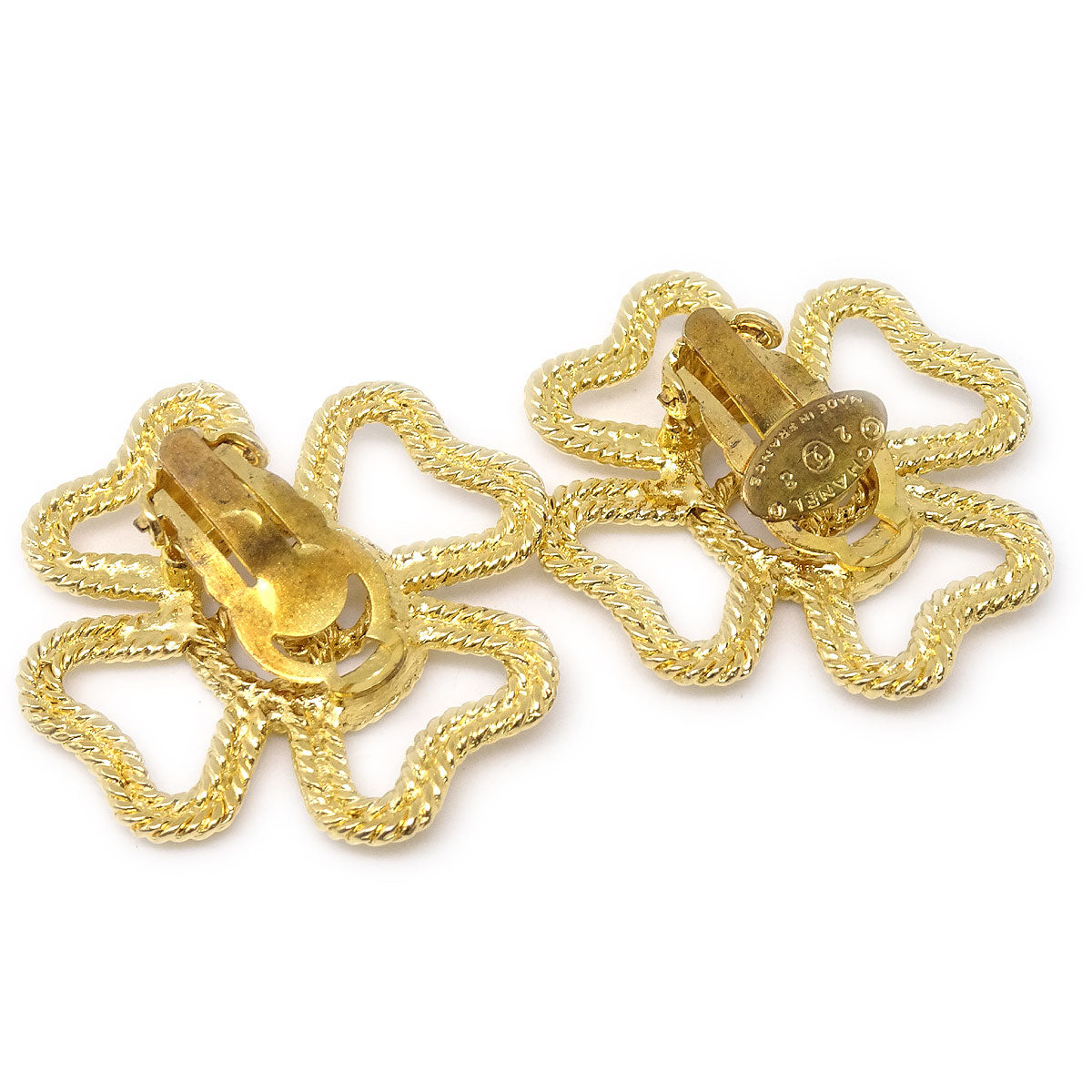 CHANEL Earrings Gold Clip-On 28 27791