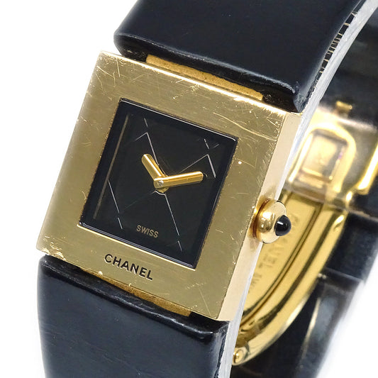 CHANEL 1993 Matelasse Watch 18KYG 87805