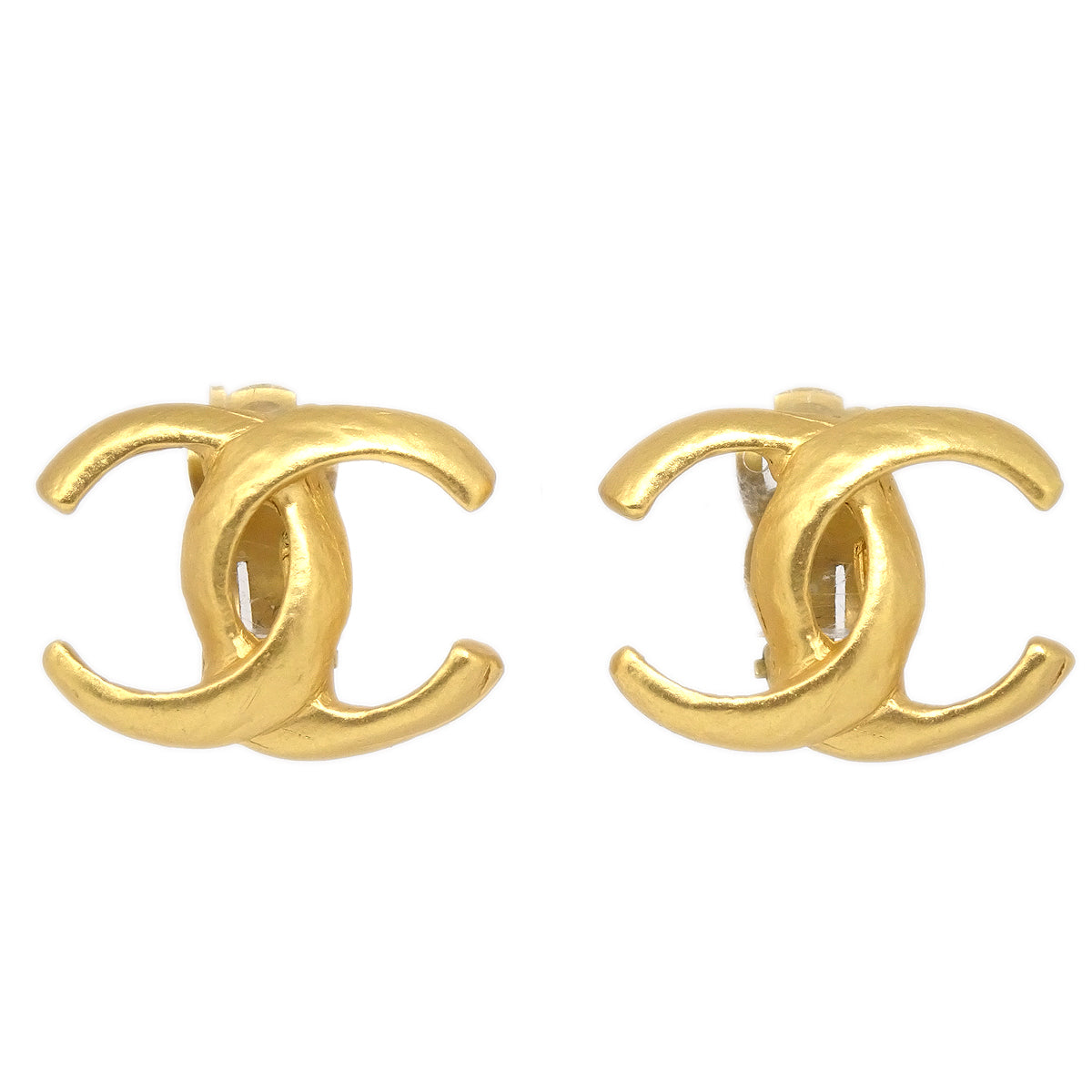 CHANEL CC Earrings Clip-On Gold 00T 97548