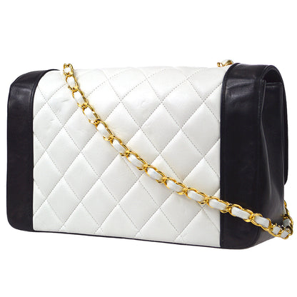 CHANEL 1991-1994 Diana Flap Medium White Lambskin 67845