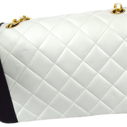 CHANEL 1991-1994 Diana Flap Medium White Lambskin 67845