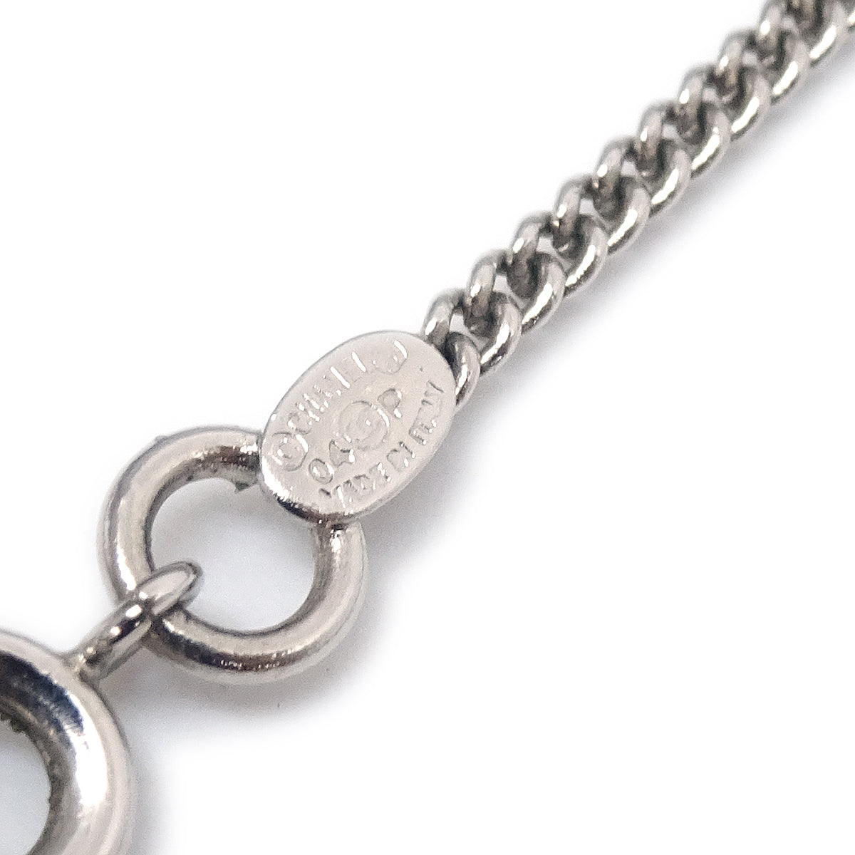 CHANEL 2004 Spring Record & CC Silver Chain Necklace 04P 78332