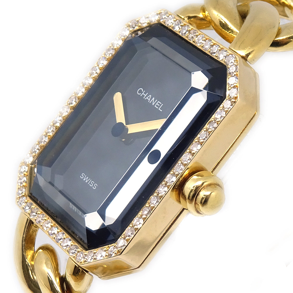 CHANEL Premiere Watch 18KYG Diamond #M 56589