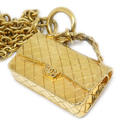 CHANEL Bag Gold Chain Pendant Necklace 78651