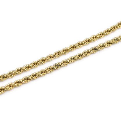 CHANEL Medallion Gold Chain Pendant Necklace 3622 78644