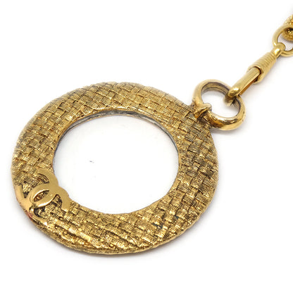 CHANEL Medallion Gold Chain Loupe Necklace 3083/29 78646