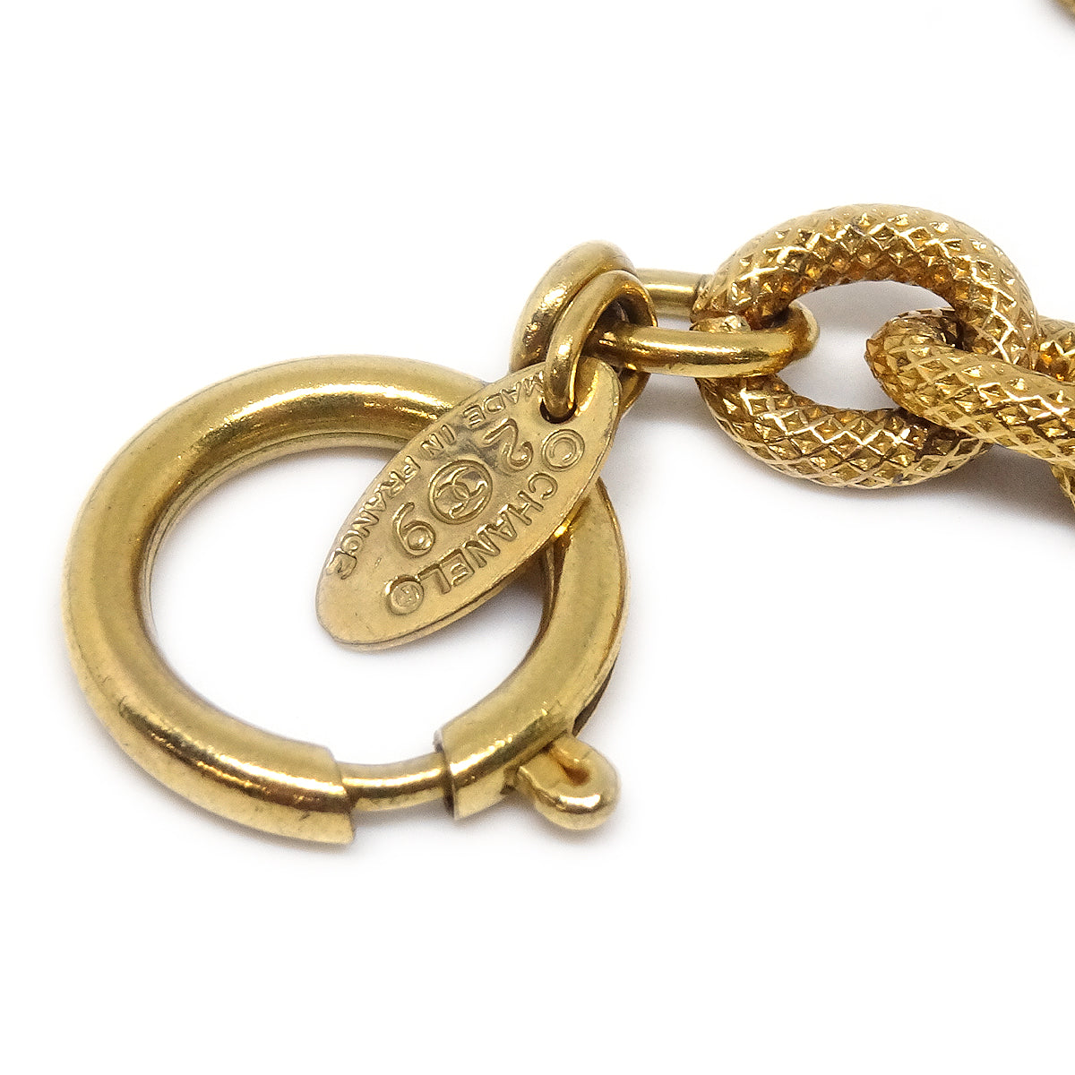 CHANEL Medallion Gold Chain Loupe Necklace 3083/29 78646