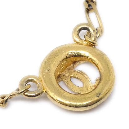 CHANEL Medallion Gold Chain Pendant Necklace 1982 78643