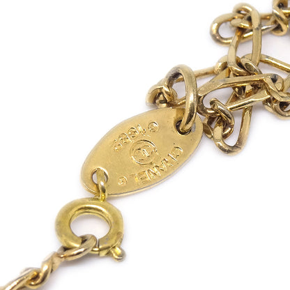 CHANEL Medallion Gold Chain Pendant Necklace 1982 78643