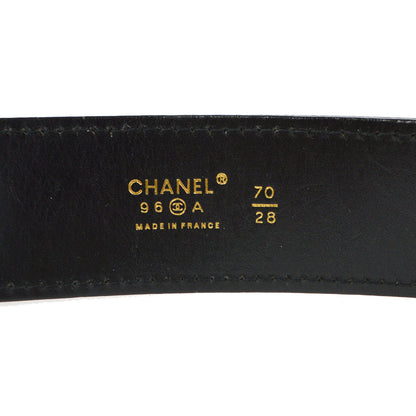 CHANEL Buckle Belt Black 70/28 96A Small Good 68472