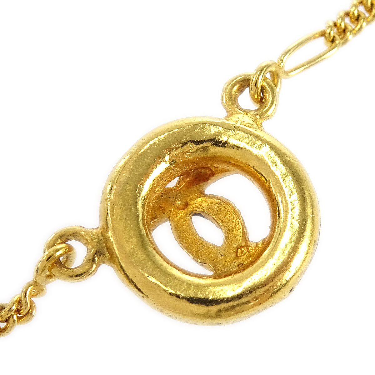 CHANEL Medallion Gold Chain Pendant Necklace 1983 97882