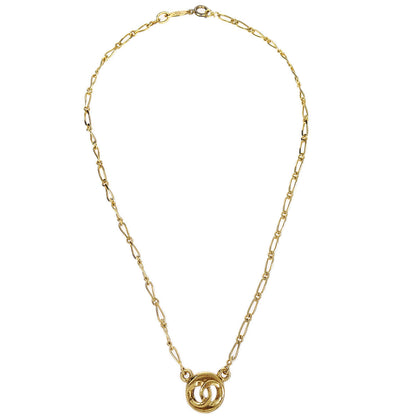 CHANEL Medallion Gold Chain Pendant Necklace 1983 97883