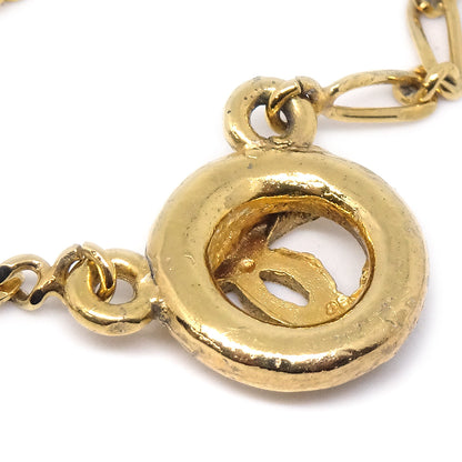 CHANEL Medallion Gold Chain Pendant Necklace 1983 97883